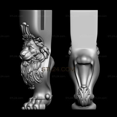 Ножки (NJ_0802) 3D модель для ЧПУ станка